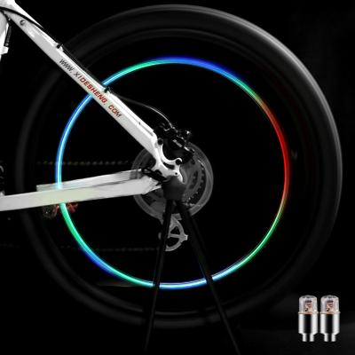 China Colorful Decorative Tire Mount Night Riding Mountain Bike Equipment Blinking Light Bicycle Sensor Night Light Valve Auto Light Accessories for sale