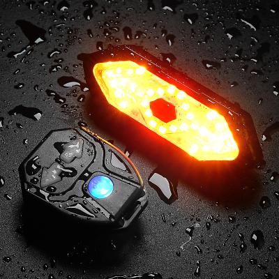 China Night Riding Wireless Remote Control Bicycle USB Night Riding LED Tail Light Mountain Bike Safety Warning Light Filling Accessories for sale