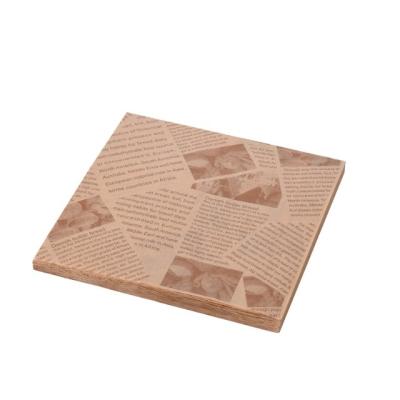 China Handmade Oil Proof Protection Paper Oil Absorbent Paper French Fries Wrap Hamburger Paper Container for sale