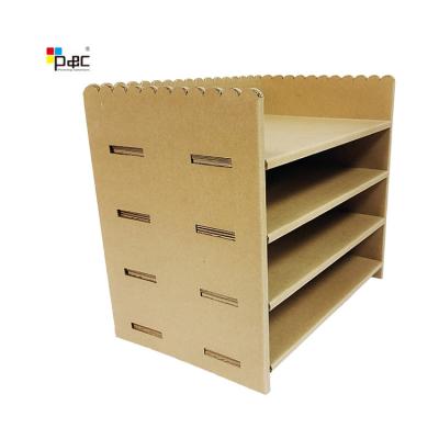 China High Quality Custom K=K Cardboard Panel Folder File Magazine Rack Desktop Organizer for sale