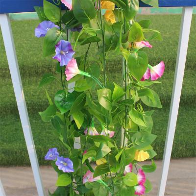 China Garden Plants Ivy Morning Glory Flower Petals Glory Petals Vines Purple White Yellow Artificial Flowers Garden Plants Ivy for sale