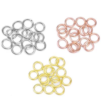 China Trendy Jewellery Findings 2.5mm 3mm 3.5mm 4mm 5mm High Quality Making Jewelry Accessories Round Split Ring Connector Stainless Steel Open Jump Rings for sale