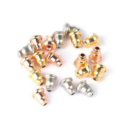 China Stainless Steel Ball Jewelry Stainless Steel Jewelry Earwire Clutch Surgical Earring Parts Flat Back Screwbacks Earring Backs for sale