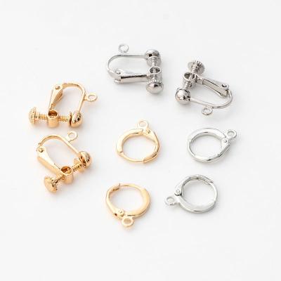 China Wholesale Popular Design French Clip Leverback Earrings Brass Lever Back Earwire Earring Findings for sale