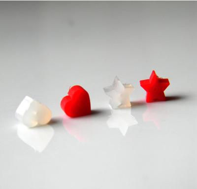 China For Eco-Friendly Heart-shaped Five-Treble Back Ear Accessories Star Earring Silicone Earring DIY Rubber Backs for sale