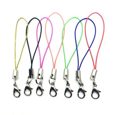 China Key Chain Eco-Friendly Cell Phone Lanyard Nylon Multifunctional Diy High Quality Toy Phone Toy Jewelry Lanyard Custom Lobster Clasp Cell Phone for sale