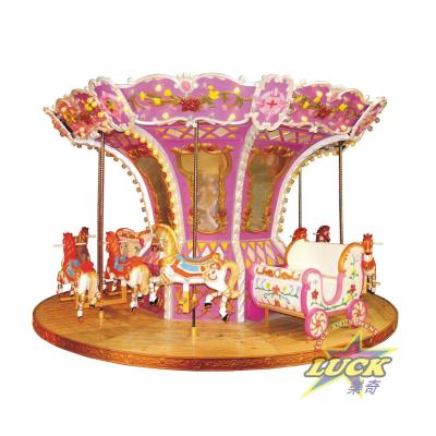 China Steel Sell Well New Type Amusement Park Equipment Outdoor Entertainment 12 Seats Carousel for sale