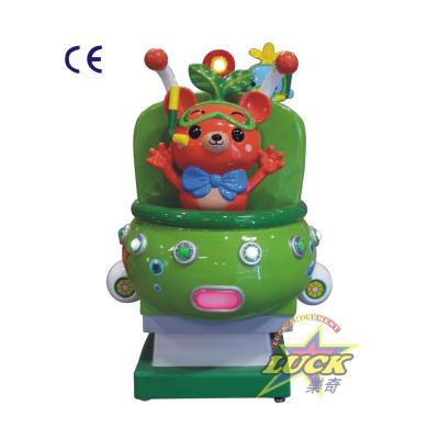 China Coin Operated Metal+acrylic+plastic 3d Flower Simulator Horse Racing Automatic Kids Swing Car Electric Kids Ride On Car for sale