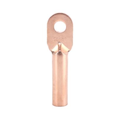 China Wire Connecting DT-50mm Factory Wholesale Pure Copper Material Cable Hook Tinned Crimp Types End Compression Lugs for sale