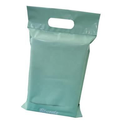 China Higher Quality Strong Adhesive Custom Strong Adhesive Soft Loop Poly Mailer /handle Mailing Bags for sale