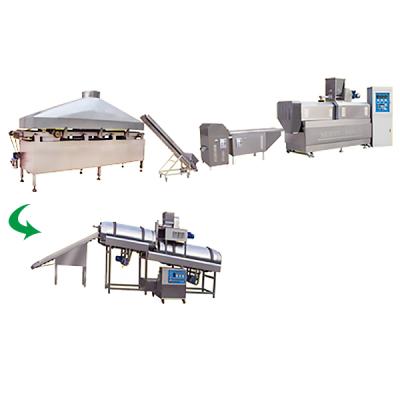 China food & Automatic Fried Bugle Snack Machine Bugle Snacks Beverage Factory Bugle Snacks Processing Line Automatic Double Fried Bugle Chips Snack Making Machine for sale