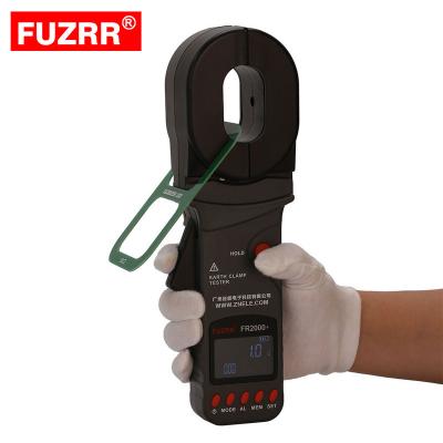 China Clock Function FR2000 Earth Resistance Clamp Meter Leakage Digital Clamp Tester for sale