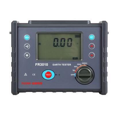 China Ground Voltage Test FUZRR FR3010 Easy Use Large LCD FR3010 Digital Resistance Earth Testers for sale