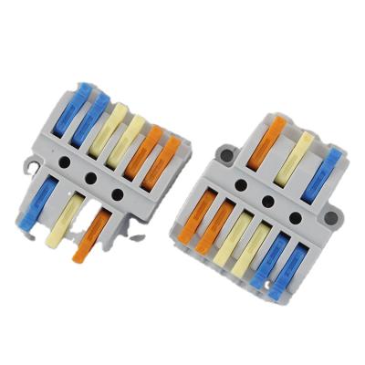 China PA66/PC Compact 32A 250V Quick Terminal Block Wiring Connector For Connecting Wire for sale