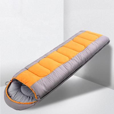 China 190T Polyester Ultra Light Hollow Cotton Outdoor Cheap Wholesale Warm Portable Fiber 1kg Camping Factory Envelope Waterproof Sleeping Bag for sale