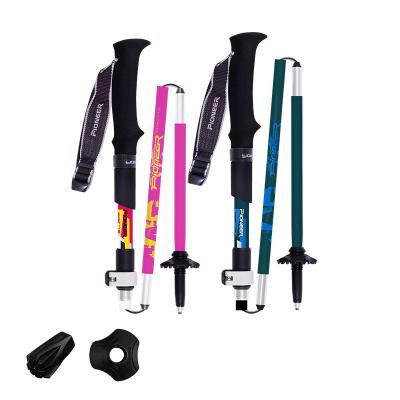 China Light Top Quality Shockproof Steel And Aluminum Trekking Tungsten Poles for sale