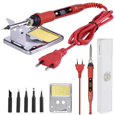 China JCD908S 80W LCD Display Electric Soldering Iron 110V/220V Adjustable Temperature Soldering Irons for sale