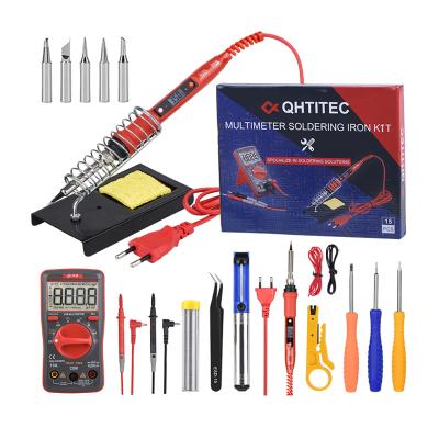 中国 High Quality New Design JCD 2021 Soldering Iron Kit Adjustable Temperature 110V 220V 80W With Digital Multimeter 販売のため