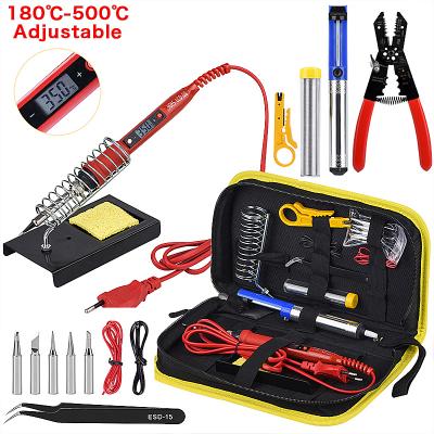 China Home Use JCD Hot Sale 80W Constant Temperature Repair Soldering Iron Kits High Power Electronic Tool for sale