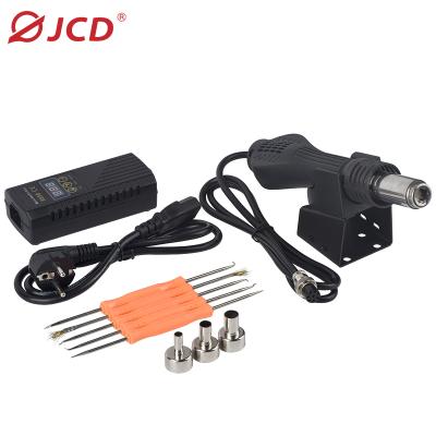 China Hot Air Gun Rework Station 700W LED Digital Heat Gun Solder Ceramic Heating Element Cool/Hot Air JCD 8858 for sale