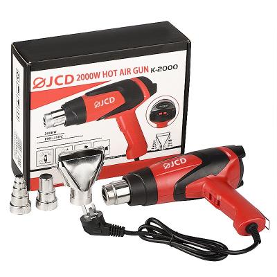 China Cool/Hot Air JCD 2000W 220V/110V Adjustable Temperature Industrial LCD Display Hot Air Heat Gun for sale