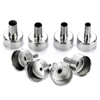 China 8pcs/set Work Welding Welding Nozzle For Hot Air Gun Stainless Steel Different Sizes Nozzles For 8858 8898 Multifunctional Use 858D 8908 Nozzle for sale