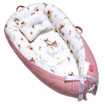 China Boat Shape Bumpers Keep Your Baby Safe When Sleeping Newborn Baby Nest Cuddle Nest For Co-sleeping (Pillow Not Included In Price) for sale