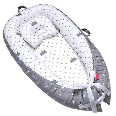 China Boat Shape Bumpers Keep Your Baby Safe When Sleeping Baby Nest Circle Baby Nest Crib with Optional Pillow (Pillow Not Included in Price) for sale