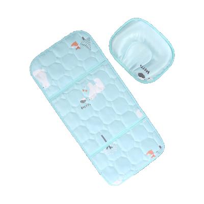 China Stroller/Safety Seat /High Chair Kids Summer Sets 2021 Gel Pads Stroller Protector Waterproof Baby Bed Cooling Sweat Suction Pads For Baby Cushion Sitting Chair for sale