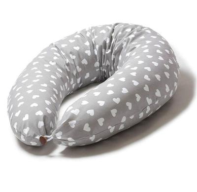 China Folded Cotton Cover Skin Friendly 100% Organic Material Made C-Shape Pillow Large Pillow For Pregnant Women Pillow Perfect For Hug for sale