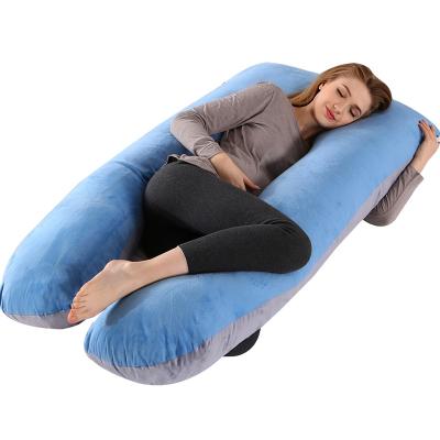 China Folded Pregnancy Pillow U-Shape Leg Posture Pillow for Ladies Sitting, Sleeping, or Resting Sofa Pillow for Women to Hug or Lay on Back for sale