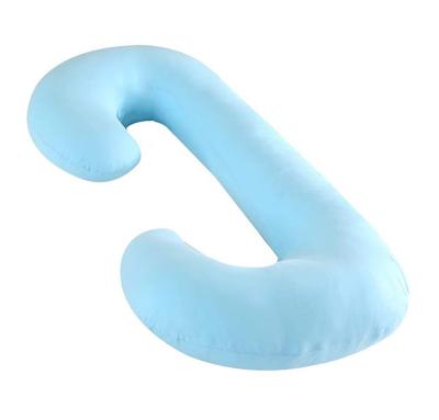 China Super Soft Material Folded Filled Pregnancy Pillow C Shape Amazon Maternity Pillow Hot Selling Large Size Pregnant Body Pillow for sale