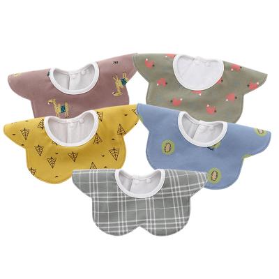 China BPA Free Baby Bib Flower Toddler Bibs 4 Pack Flower Feeding Babies Soft Drool Wrap Shape Bibs For Boys Girls Toddler Saliva Towel for sale