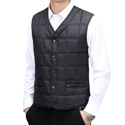 China New Arrival Men's Winter Lightweight Warm Custom Western Quality Waterproof Logo Padded Down Feather Vest for sale