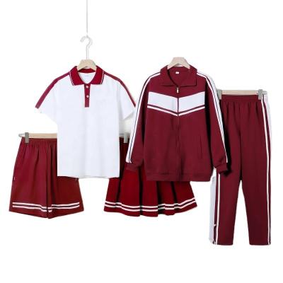 China 2021 Custom Made Primary School New Arrival Girls School Uniforms 5 Sets for sale