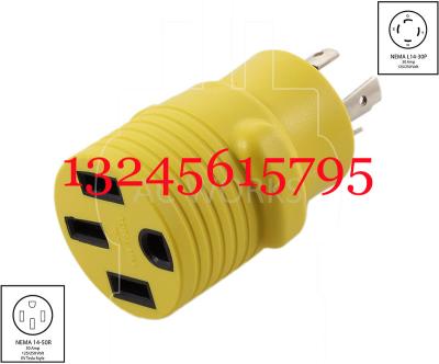 China 4-in-1 Industrial 15 Amp Household AC Plug To 20 Amp T Blade Adapter, Plug Adapter, L14-30P, 14-50R for sale