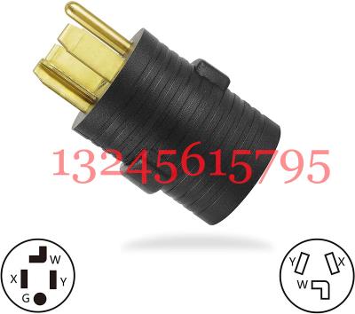 China 4-in-1 Industrial 15 Amp Household AC Plug To 20 Amp T Blade Adapter, Plug Adapter, 14-30P, 10-30R for sale