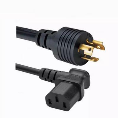 China Consumer Electronics NEMA L6-15P To IEC C19 Angled Twist Lock Power Cord Plug With Cable Customized For North American USA for sale