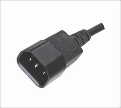 China IEC Xh Connector SZ3 / ST3 Power Plug Extension 3 Wire Power Cord for sale