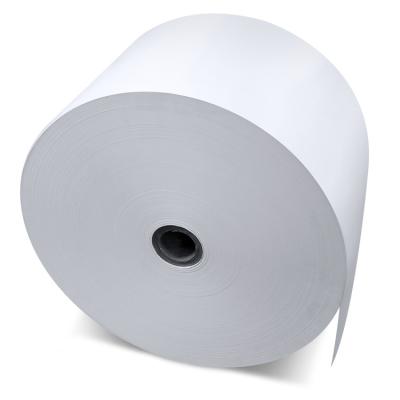 China Waterproof Self Adhesive Woodfree Sticker Label Paper 1080 / 1525 Width Jumbo Roll for sale