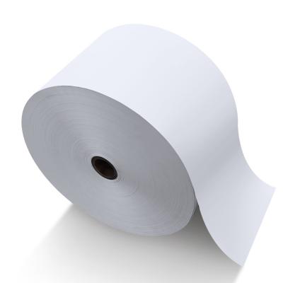 China Waterproof White Glossy Polypropylene Paper PP Label Jumbo Roll Hot Melt Adhesive Jumbo Roll for sale