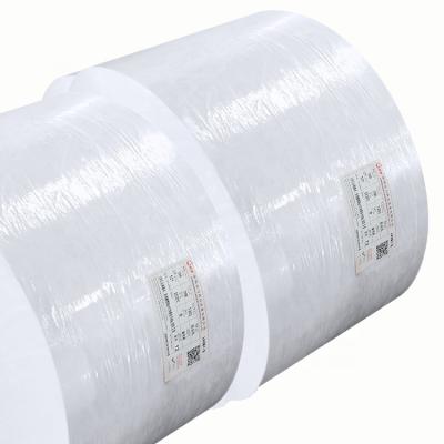 China Waterproof Self Adhesive Strong Adhesive Stock Coated Synthetic Label Jumbo Gloss Rolls for sale