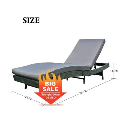 China MODERN DESIGN - 2021 R. High Standard Furniture High Quality Outdoor Folding Bed Set Aluminum Sofa Chair for sale