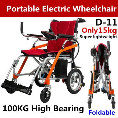 China New Portable Lightweight Safe Electric Folding Wheelchairs Elderly Disabled Scooter with full accessories and warranty for sale