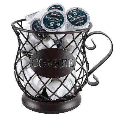 China Sustainable European Simple Capsule Coffee Storage Basket for sale