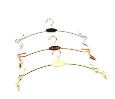 China DISPLAY YY0361 copper metal hanger bra and panties hanger women underwear hanger for sale