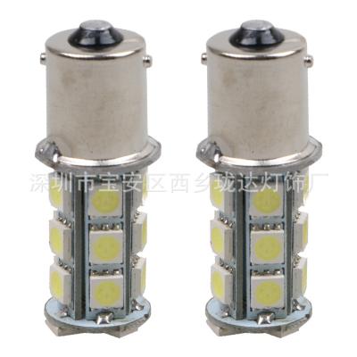 China Auto Double Lighting Systems Panel Automobile LED Lamp 1156 1157 - 5050-18smd Reversing Steering BrakeTurn Signals Double Sided Panel 1156 5050 18 for sale