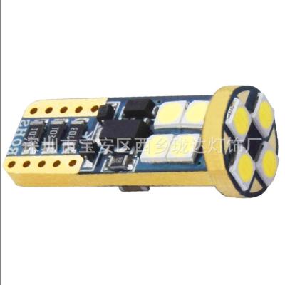 China New t10-2835-12smd LED lighting systems 12-24V auto luminous gold thin film voltage decoding car light ACC T1 wide 3030 12 for sale