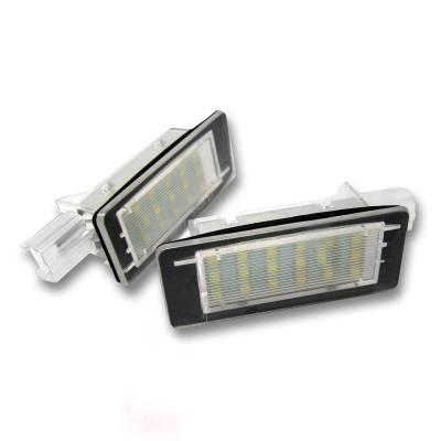 China Auto lighting systems applicable to for Renault Espace MK4 led license plate lamp assemblyLight bulbs license plate lights for sale