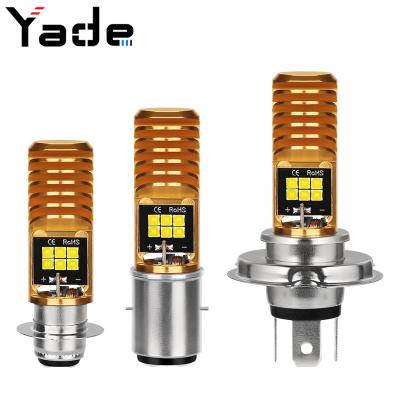 China 5000K Motorbike Engines Motorbike Electric Vehicle LED Headlight Car H4 H6 ba20d 3030-12smd 12-80vBright Cylinder Heads for sale